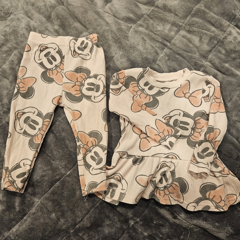 Disney Baby Minnie Mouse pant and shirt set size 18 months